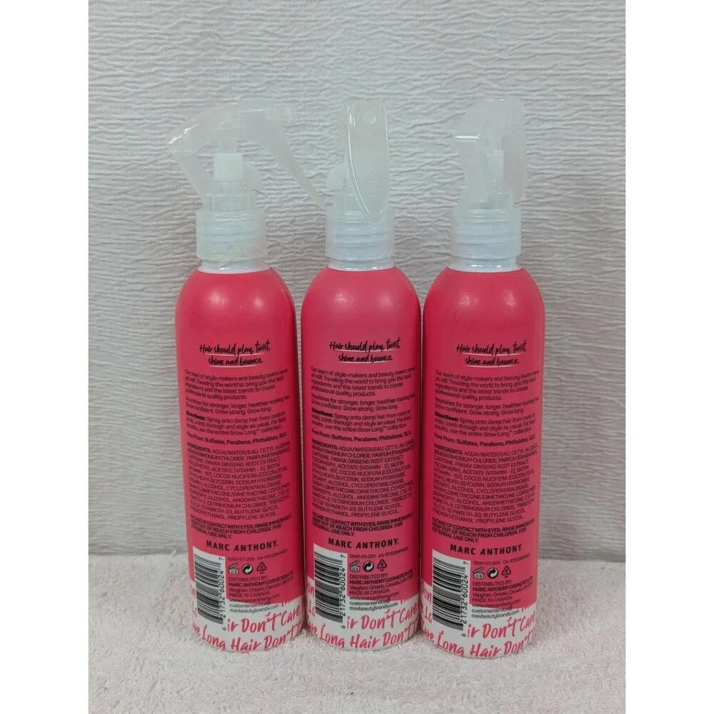 Marc Anthony - Leave-In Conditioner Spray & Detangler - Grow Long - 3 Pack